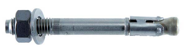 JCP 12.0 X 160mm Option 1 Approved Throughbolt Clear Zinc Plated